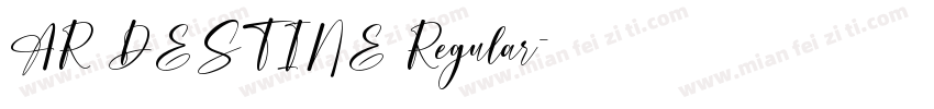 AR DESTINE Regular字体转换